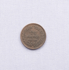 Thai currency coins have been used a hundred years ago.