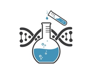 laboratory icon logo vector illustration design