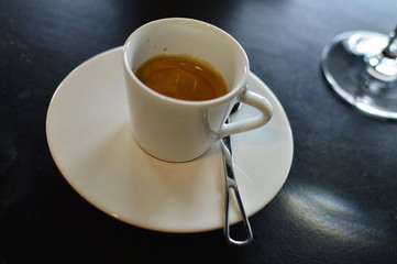 Coffee and tea with sweets
