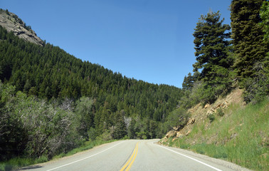 Fototapeta premium Mountain driving in Utah