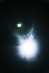silhouette of a man with light backlight