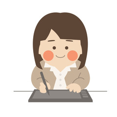 女性キャラクターペンタブ