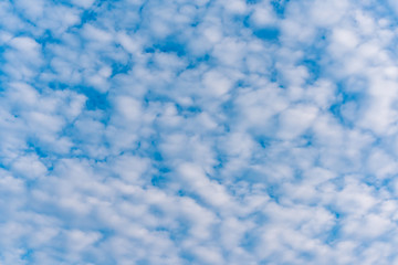 Blue sky with white cloud, nature background