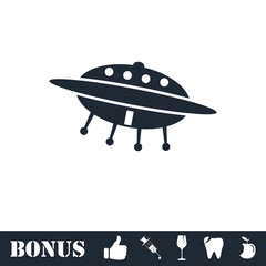 UFO icon flat
