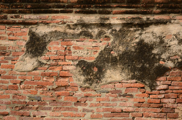 Old brick wall. Grunge background. Bric