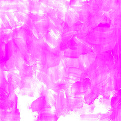 Abstract hot pink purple background. The texture of brush strokes of paint. Watercolor hand-drawn background. Bright color element for abstract artistic background with space for text or image