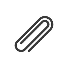 Obraz premium Attachment, paperclip icon template black color editable. Paperclip symbol vector sign isolated on white background. Simple logo vector illustration for graphic and web design.