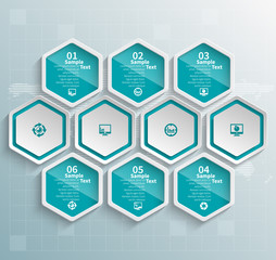 Abstract 3D Paper Infographics. Business template .Vector illustration