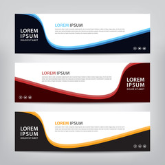 abstract banner template, vector illustration