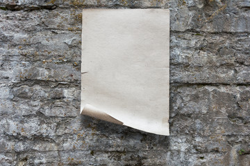 paper on wall
