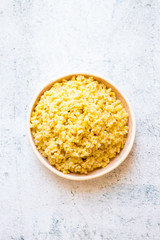 Bulgur - traditional Arabic vegetarian food from Middle Eastern cuisine. 