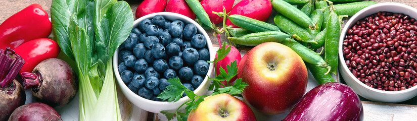 Healthy food  high in anthocyanins