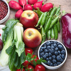 Healthy food  high in anthocyanins
