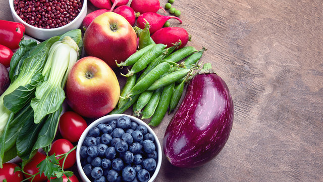 Healthy food  high in anthocyanins