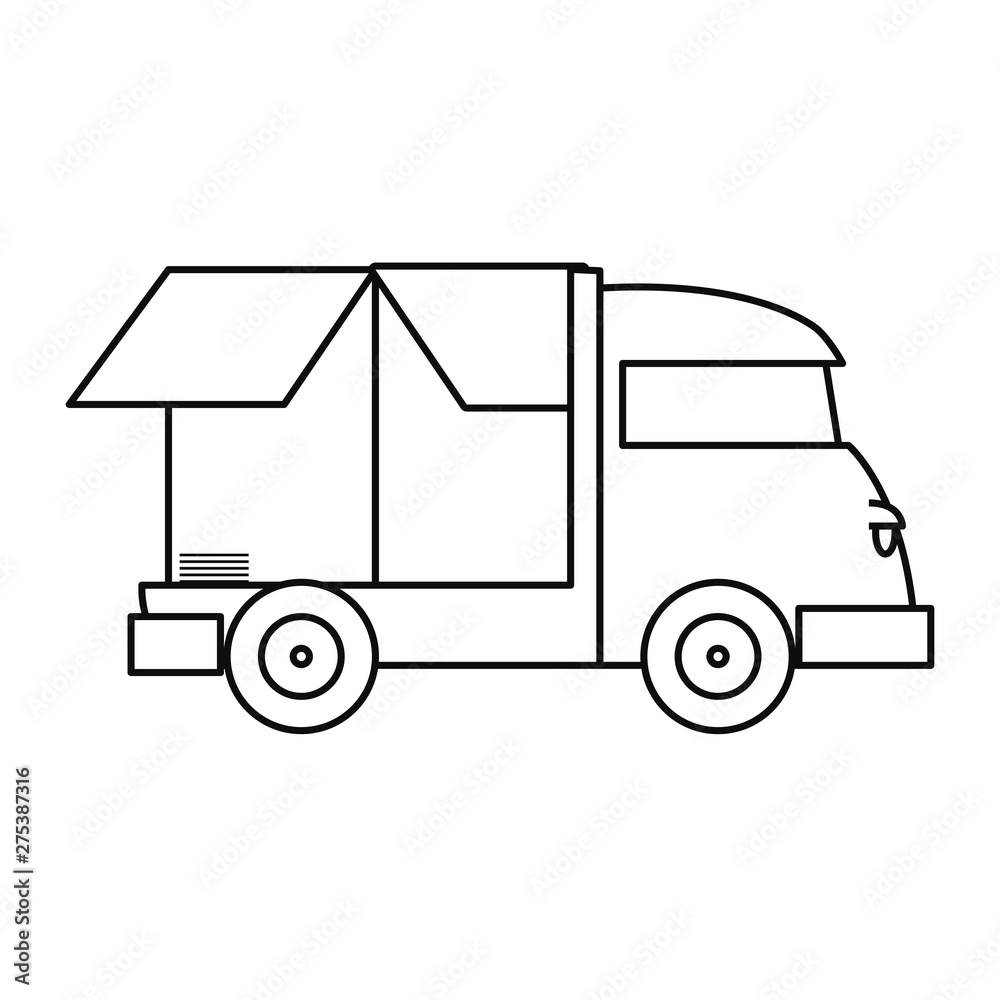 Wall mural fast delivery related icon vector ilustrate