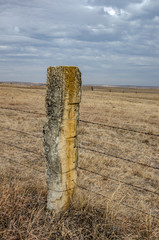 Limestone Fence Post