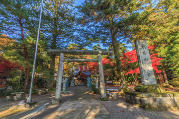 Fototapeta na wymiar 秋の春日山神社の風景