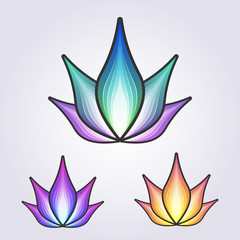 Beautiful, modern and luxury flower vector design. Elegant leaf symbol for health, cosmetic, spa, salon, or boutique. Feminine logo and gold colored template