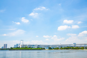 日本・東京・お台場のビーチ