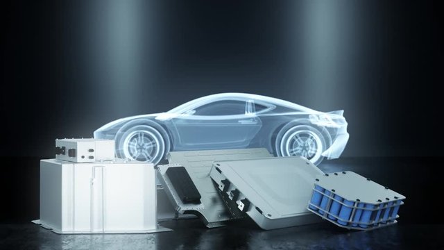 Set Of Different Li-Ion Batteries For e-Mobility