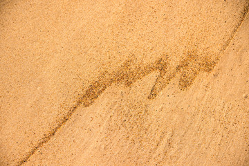 Sand of a beach with patterns