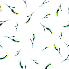 seamless pattern spring tulip