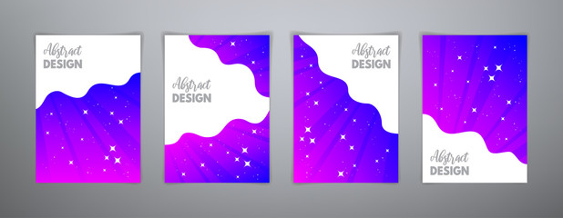Abstract magic bright gradients vector templates