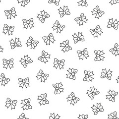 Bow pattern repeat seamless for any design. Vector geometric illustration.