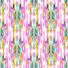 ikat seamless geometric pattern shibori