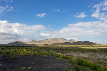 Gorgeous mountains and beautiful plain. Sunny Day