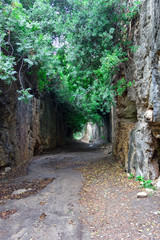 Vespasianus Titus Tunnel in Samandag, Hatay - Turkey