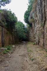 Vespasianus Titus Tunnel in Samandag, Hatay - Turkey