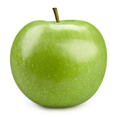 Green apples isolated on white