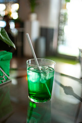 Cold mint ice summer green