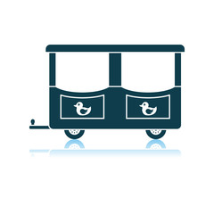 Wagon Of Children Train Icon