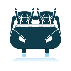Roller Coaster Cart Icon