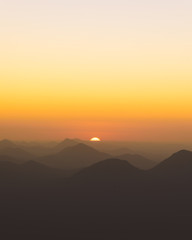 mountain layers at sunset - 275398164