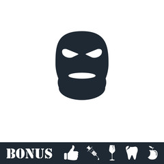 Mask icon flat