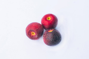 close up of fresh  grewia asiatica or phalsa fruit