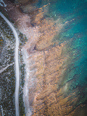 drone photography of coastline - 275400132