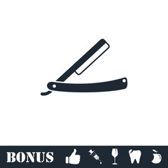 Razor icon flat