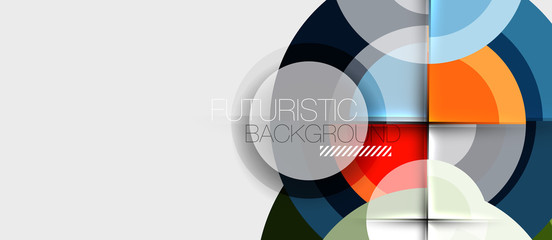 Fototapeta premium Circular geometrical design template
