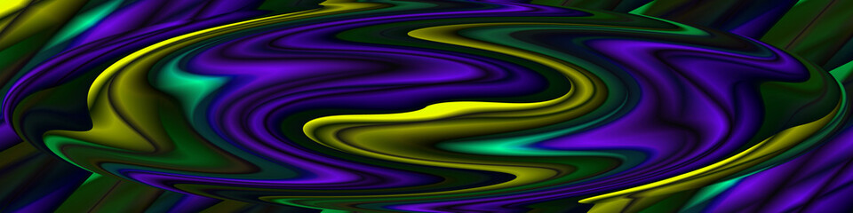 Digital Art, panoramic abstract three-dimensional objects with soft lighting, Germany