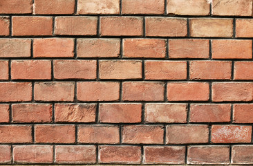 Fototapeta premium View of red brick wall