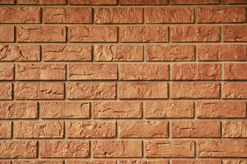 View of red brick wall