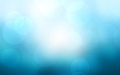 Abstract blue background with bokeh,holiday wallpaper