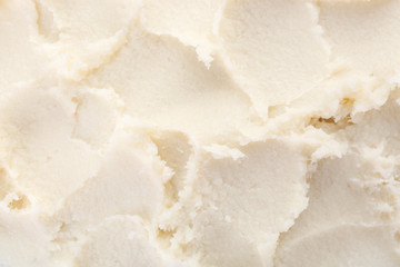 Texture of shea butter, closeup