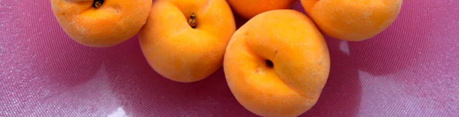 Sweet peaches and summer fruits