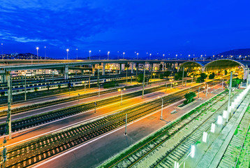 Fototapeta na wymiar the railway station in Nice
