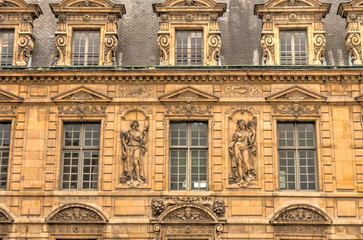 Fototapeta na wymiar Marais district in Paris